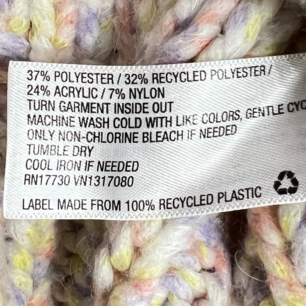 Universal Thread Excellent Condition Chunky Knit Pastel Multicolor Cozy Sz M - Picture 7 of 7